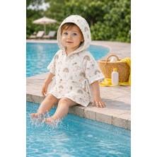 Babylifehome %100 Pamuk Müslin Kumaştan Bebek Panço