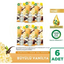 Air Wick Büyülü Vanilya Elektrikli Oda Kokusu Yedek Şişe 6x19ml Kalıcı Ferahlık Sağlar