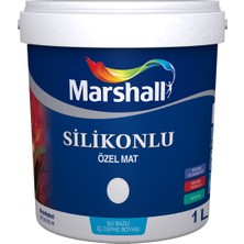 Marshall Silikonlu Mat Gelin Teli 0,75 Lt (1 Kg) Su Bazlı İç Cephe Boyası Özel Mat Özellik