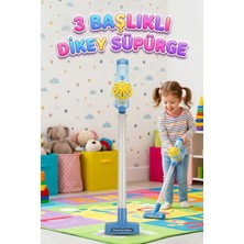 Farbu Oyuncak 9 Parçalı 3 Farklı Başlı Borulu Fırçalı Süpürge Oyuncağı Evcilik ve Temizlik Oyun Seti