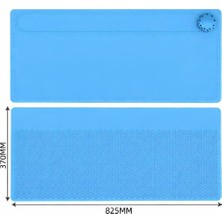 Desfree TE-729 ANTİSTATİK ISIYA DAYANIKLI ELEKTRONİK TAMİR MATI SİLİKON PAD 825 X 370 MM MAVİ