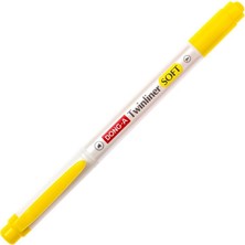 Dong-A Twinliner Soft Fosforlu Kalem Limon Sarı No:02 1 Adet Güvenli ve Kokusuz Kullanım