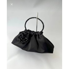 Posst Bag Güllü Saten Portföy Abiye El Çantası