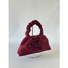 Posst Bag Güllü Saten Portföy Abiye El Çantası
