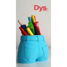 Dys Tasarım Jeans Pantolon Şeklinde Masaüstü Kalemlik (Kadın)