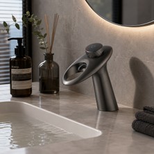 Fleko Cosmos Antrasit Lavabo Bataryası
