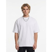 Fandr Studio Unisex Basic Düz Baskısız Oversize T-Shirt