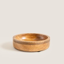 Chakra Raye Ahşap Sunum Kasesi 15X15X4 cm Natural