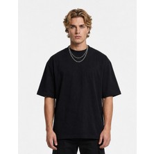 Fandr Studio Unisex Basic Düz Baskısız Oversize T-Shirt