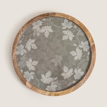 Chakra Foglia Ahşap Sunum Tabağı 30X30X2.5 cm Natural