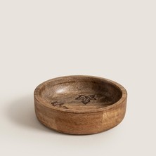Chakra Fia Ahşap Sunum Kasesi 15X15X4 cm Natural