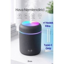 Divex Renk Değiştiren LED Işıklı Mini Hava Nemlendirici - Aromatik Buhar Difüzörü