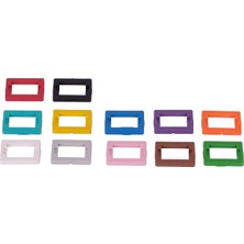 Alfafonet Fast-Fit Sc-Simpleks/lc-Dupleks 24'lü Fiber Optik Adaptör Sabitleyici Plastik Aparat - 12 Renk