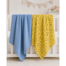 EIFIN Xl Yazlık Bebek Örtüsü %100 Pamuk Saten 2li Set 75X100CM