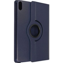 Marsilyan™- Huawei Matepad 11 10.9 360 Tablet Deri Kılıf - Lacivert