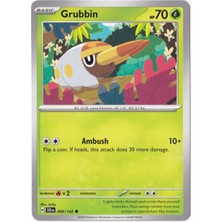 Grubbin 009/142 - Stellar Crown - Pokemon Kartı (Mint)