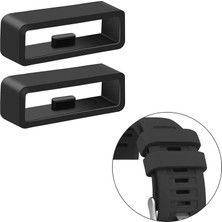 Caseonn Garmin Instinct 3 - 50 mm Amoled Quickfit Saat Kordonu Köprüsü Siyah 2 Adet (26 Mm)