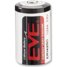 Eve ER14250 ,3.6V/1200MA Şarjsız Lityum Pil