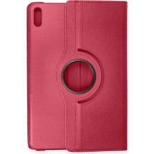 Pileli Store Mey Ithalat®  Huawei Matepad Se 11 Kılıf 360 Tablet Deri Kılıf - Pembe
