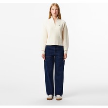 Lacoste Kadın Straight Fit Koyu Mavi Pantolon