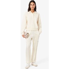 Lacoste Kadın Oversized Fit Krem Pantolon
