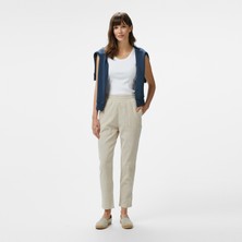 Nautica Kadın Bej Regular Fit Pantolon
