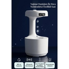 Divex Yağmur Damlası ve LED Saat Ekranlı Ultrasonik Anti Yerçekimi Hava Nemlendirici Aromaterapi Cihazı