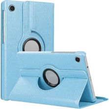 Marsilyan™- Samsung Galaxy Tab A11 360 Tablet Deri Kılıf - Turkuaz