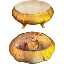 TT Limoges Porselen Bonboniyer 20 cm 17 cm 13 cm Ölçülerinde