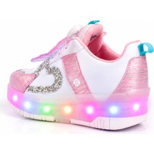 Rocky Sport Kanatlı Kız Çocuk Patenli, Işıklı, Rahat Mor Spor Ayakkabı&sneaker | 4 Teker Kaykay Ayakkabı