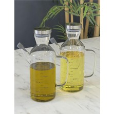 UltraMint Şeffaf Borosilikat Cam Yağlık Seti, 750 Ml, 2'li Paket