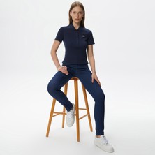 Lacoste Kadın Skinny Fit Denim Mavi Pantolon