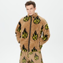 Huf Flamin Zip Sherpa Erkek Bej Ceket