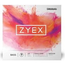 D'addario Zyex  3/4 Scale Tek Re Bas Gitar Teli (Medium Tension)