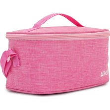 Wia Isı Yalıtımlı Pembe Beslenme Çantası – Ayarlanabilir Omuz Askılı, Dayanıklı Kumaş, Yerli Üretim, 13x24x14 cm
