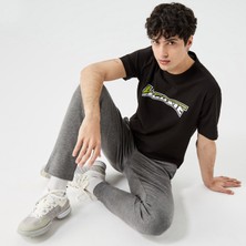 Lacoste Erkek Tappered Fit Desenli Gri Pantolon