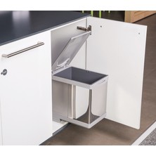 Hafele Bravo Çöp Kutusu Paslanmaz Çelik 35 cm 16 L