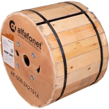 Alfafonet 8 Core Single Loose Tube Fiber Optik Kablo 2 Km Makara