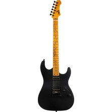 Jet Guitars Jet JS-500 MBK HH Elektro Gitar (Satin Black)