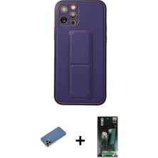 İlk El Grup Pilelistore™ iPhone 12 Pro Kılıf Akış Doku - Şeffaf 360 Full Body Arka Koruyucu + Shine Kamera Lens Koruma Cam - Gd
