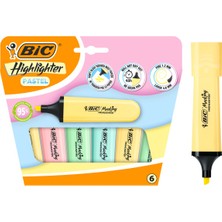 Bic Bıc Highlighter Flat Pastel Fosforlu Kalem Seti 6'lı