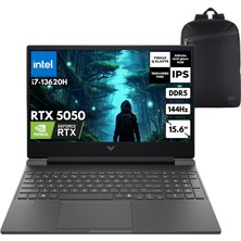 Hp Victus 15-FA2036NT I7-13620H 32-Gbddr5 2 Tbssd RTX5050 (8gb-Gddr7) 15.6" Fhd Freedos + Qb Sırt Çantası C52QWEAQB6