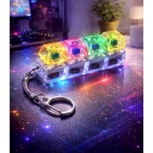 Limmy Işıklı Klavye Tuşu Switch Anahtarlık Keyboard Fidget LED Anahtarlık - 1 Adet