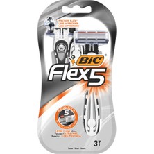 Bic Bıc Flex 5 - 5 Bıçaklı Erkek Tıraş Bıçağı Hassas Düzelticili 3’lü