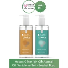 Pure Choice Hassas Ciltler Için Çift Aşamalı Cilt Temizleme Seti (Seyahat Boyu)