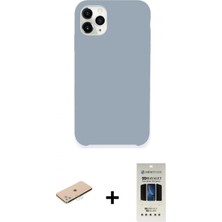 İlk El Grup Pilelistore™ iPhone 11 Pro Kılıf Zirve Modern Özel Seri - Siyah 5d Hayalet Cam Ekran Koruyucu + Renkli Kamera Lens Koruma Cam - Mı