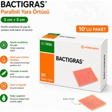 BACTIGRAS Bactıgras Yara Örtüsü 5×5cm (10 Paket)