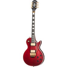 Epiphone Alex Lifeson Les Paul Custom Axcess Elektro Gitar (Ruby)