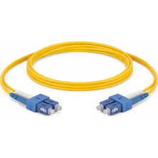 Alfafonet Sc/upc-Sc/upc Singlemode Dupleks 1 Metre Fiber Patch Cord