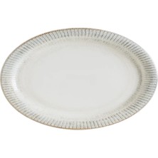 Bonna Porselen Galata Albus Oval Tabak 28 cm